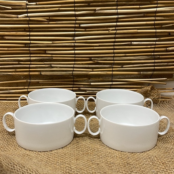 Thomas Germany Set of 4 Ceramic Soup Cup Bowls and Saucers - Picture 3 of 6